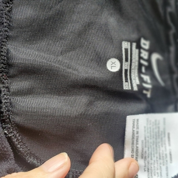 Nike Dri-Fit Black Live Strong Sz. XL Track Pants Joggers with Ankle Zip - Picture 7 of 16